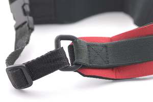 Neopren, Nylon, Gummiband und Schnellverschluss: OP/techs Kameratrageriemen